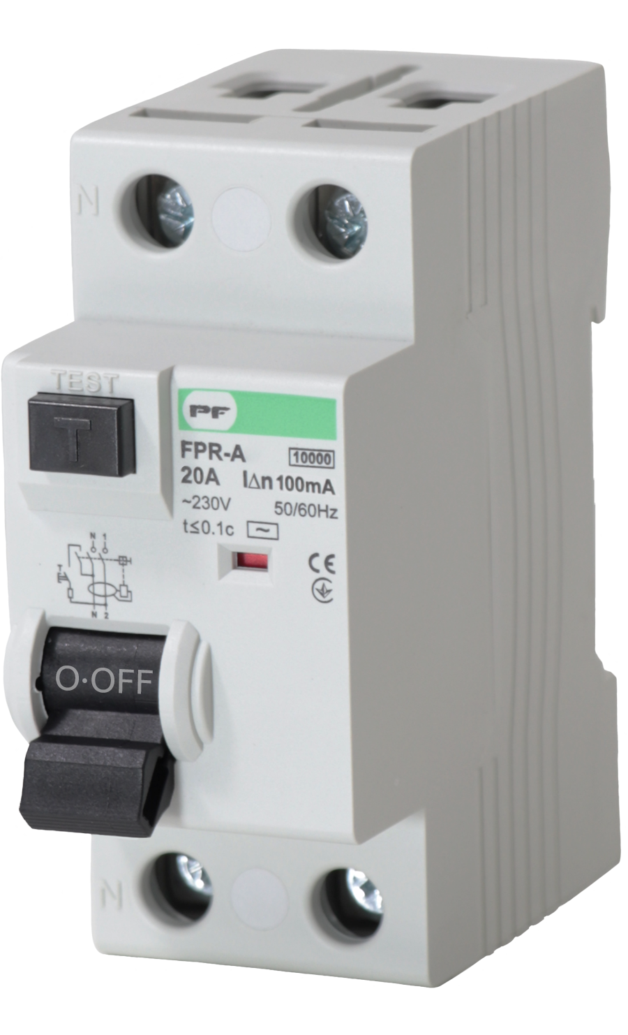 Residual current circuit breaker FPR-A 20А/0,1A 2P А